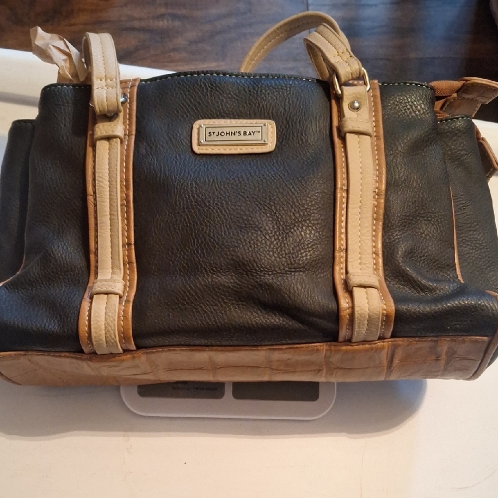 St. John's Bay Black and Tan Womens Purse